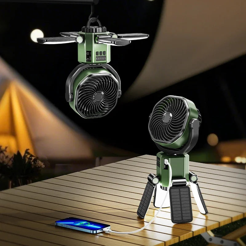 Helvano | Solar-Ventilator mit Akku fürs Camping