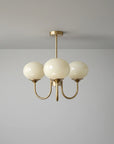 Helvano | Deckenleuchte aus Glas mit Goldfinish