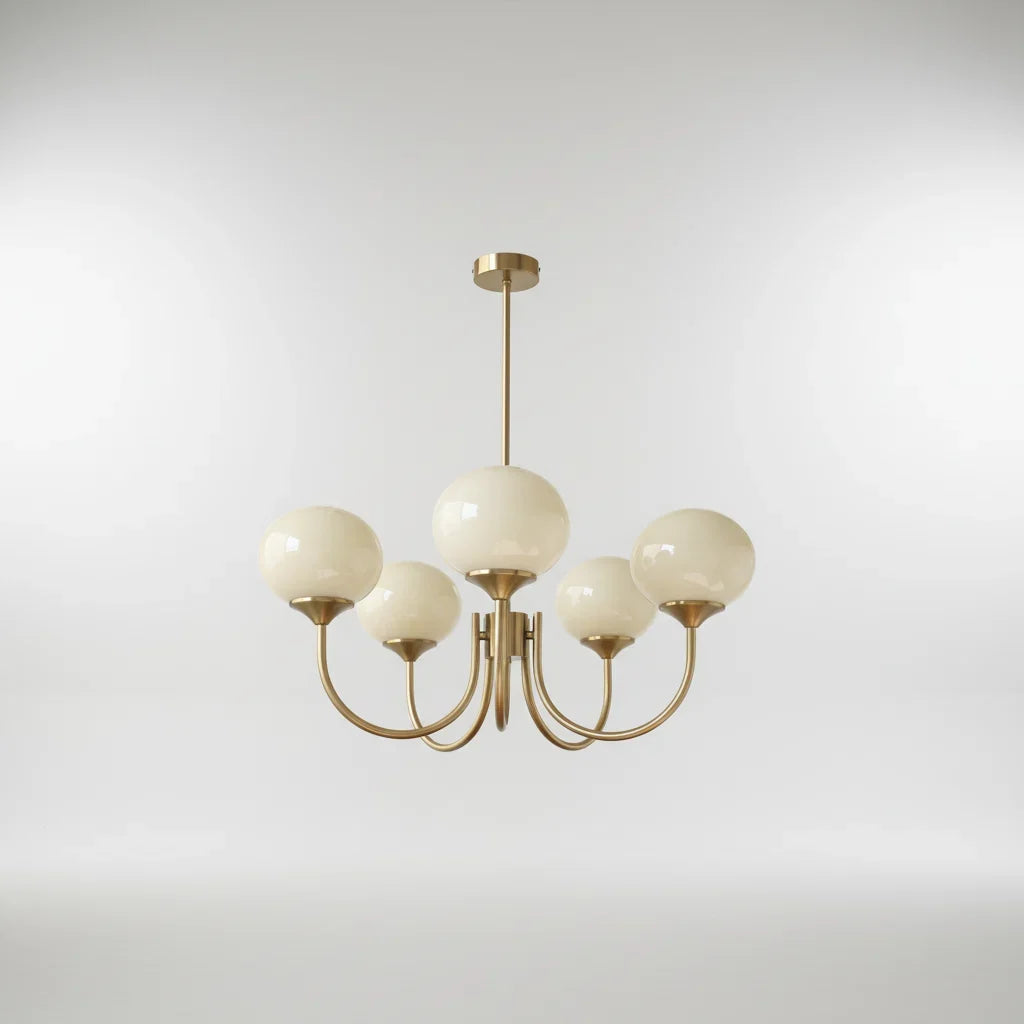 Helvano | Deckenleuchte aus Glas mit Goldfinish