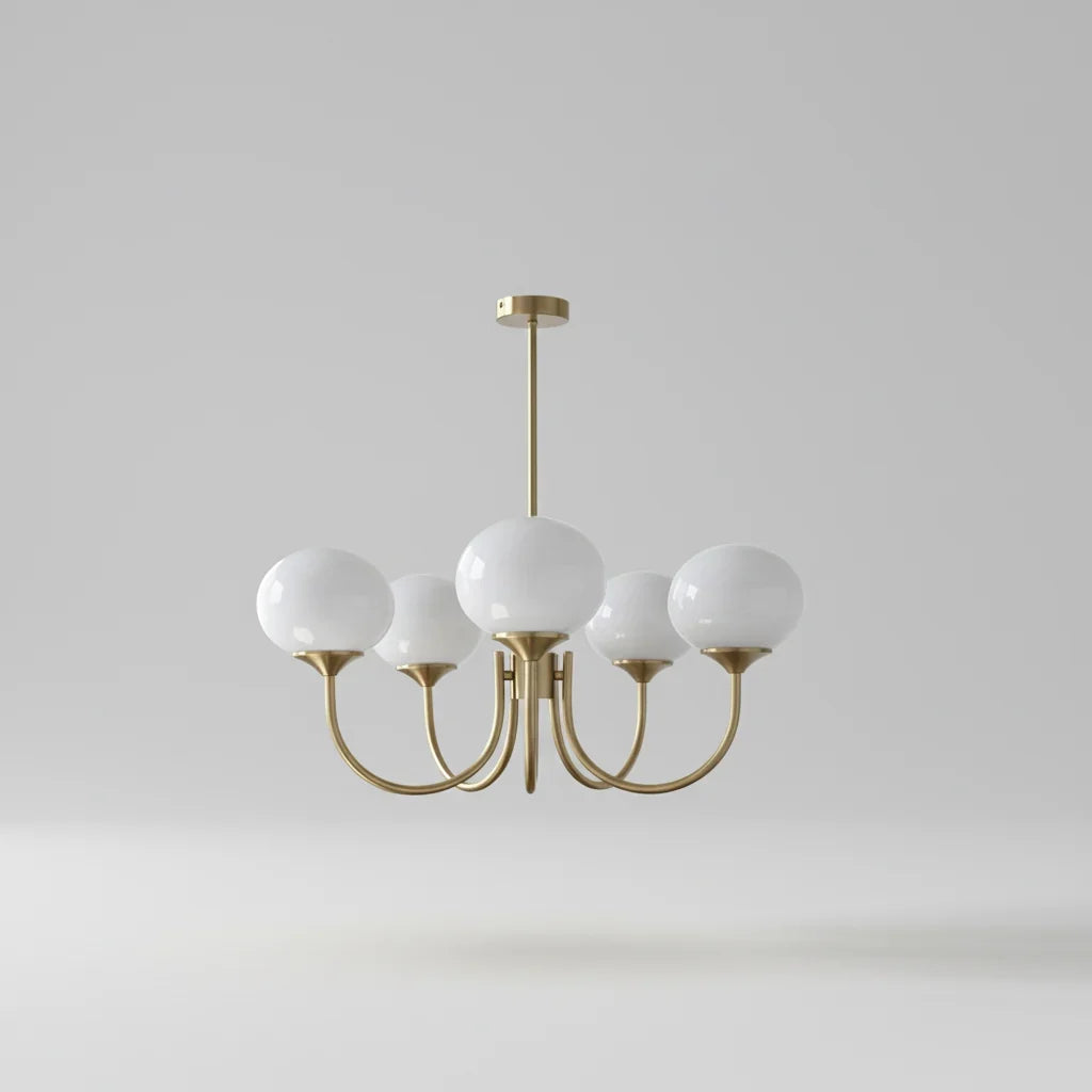 Helvano | Deckenleuchte aus Glas mit Goldfinish