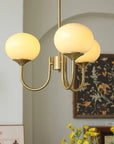 Helvano | Deckenleuchte aus Glas mit Goldfinish