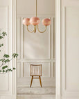 Helvano | Deckenleuchte aus Glas mit Goldfinish