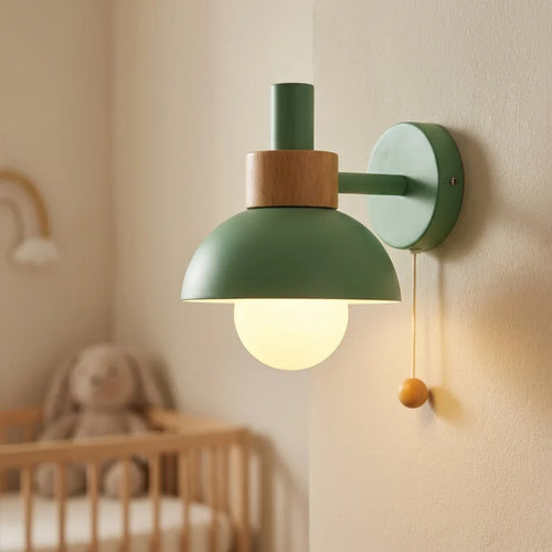 Helvano | Wandlampe für Kinderzimmer mit Zugschalter