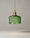 Helvano | Pendelleuchte aus geripptem Glas, höhenverstellbar
