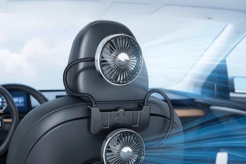 Helvano | Auto-Ventilator für den Rücksitz mit Doppelkopf