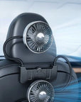 Helvano | Auto-Ventilator für den Rücksitz mit Doppelkopf