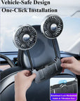 Helvano | Auto-Ventilator für den Rücksitz mit Doppelkopf