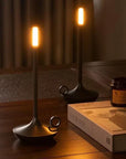 Helvano | Kabellose Tischlampe dimmbar in Schwarz
