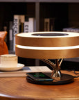 Helvano | Tischlampe mit Bluetooth-Lautsprecher & Kabelloser Ladefunktion