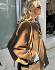 Helvano | Wildlederjacke für Damen in Braun