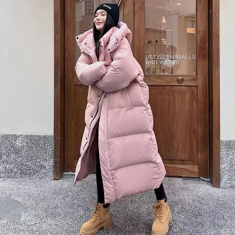 Helvano | Lange Kapuzenjacke für Damen