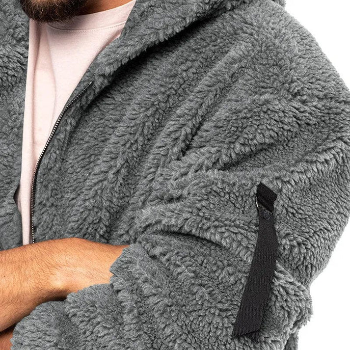 Helvano | Herren Fleecejacke mit Kapuze