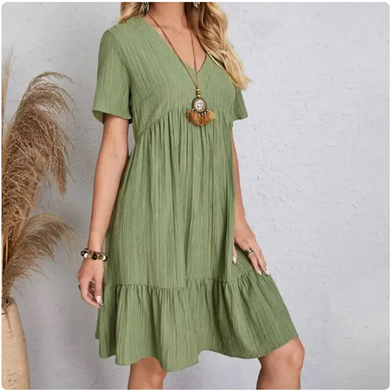 Helvano | Kurzarm-Sommerkleid für Damen