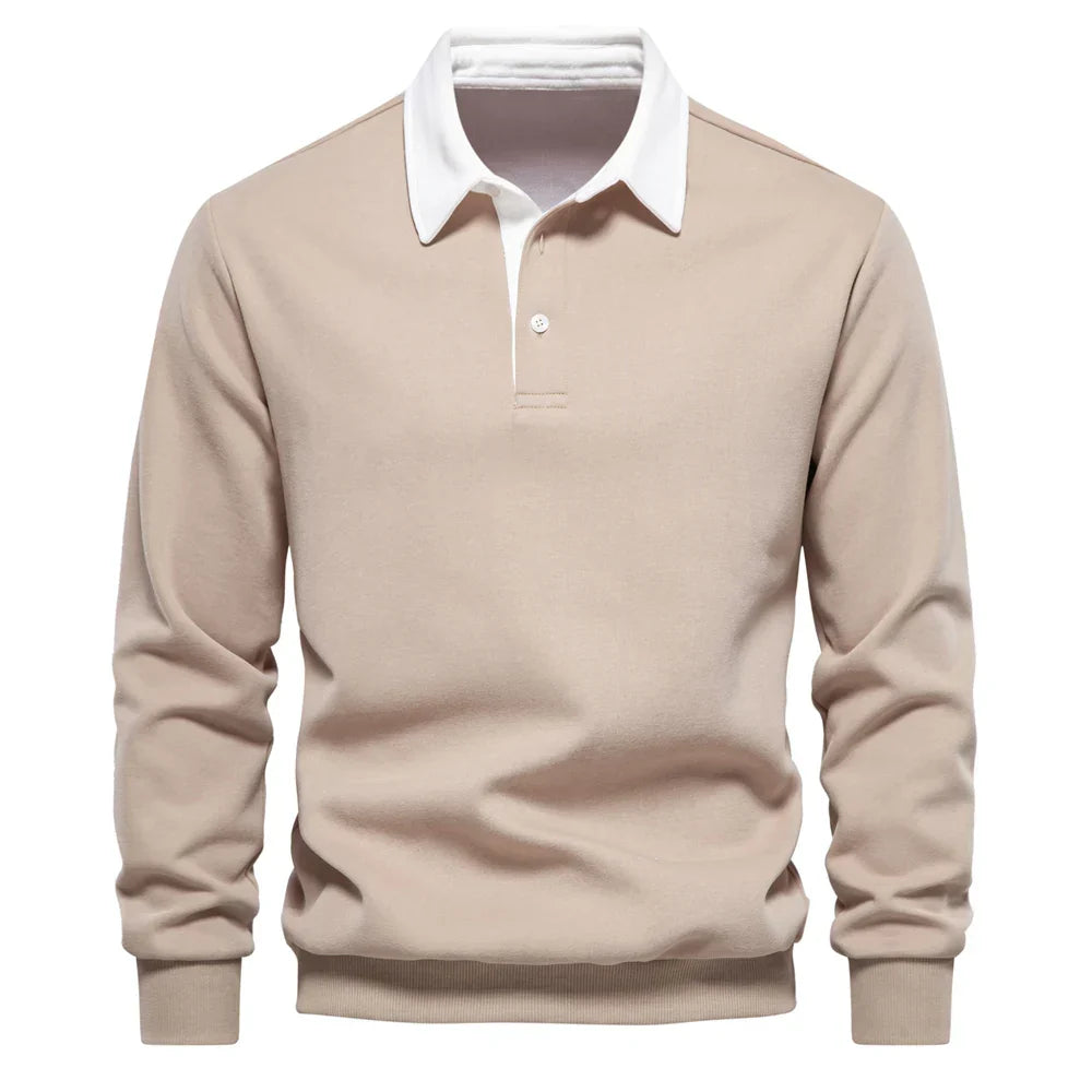 Helvano | Poloshirt-Sweatshirt für Herren