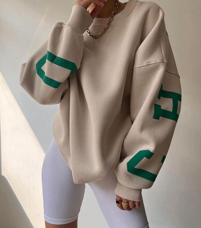 Helvano | Damen Kapuzenpullover mit Rundhals