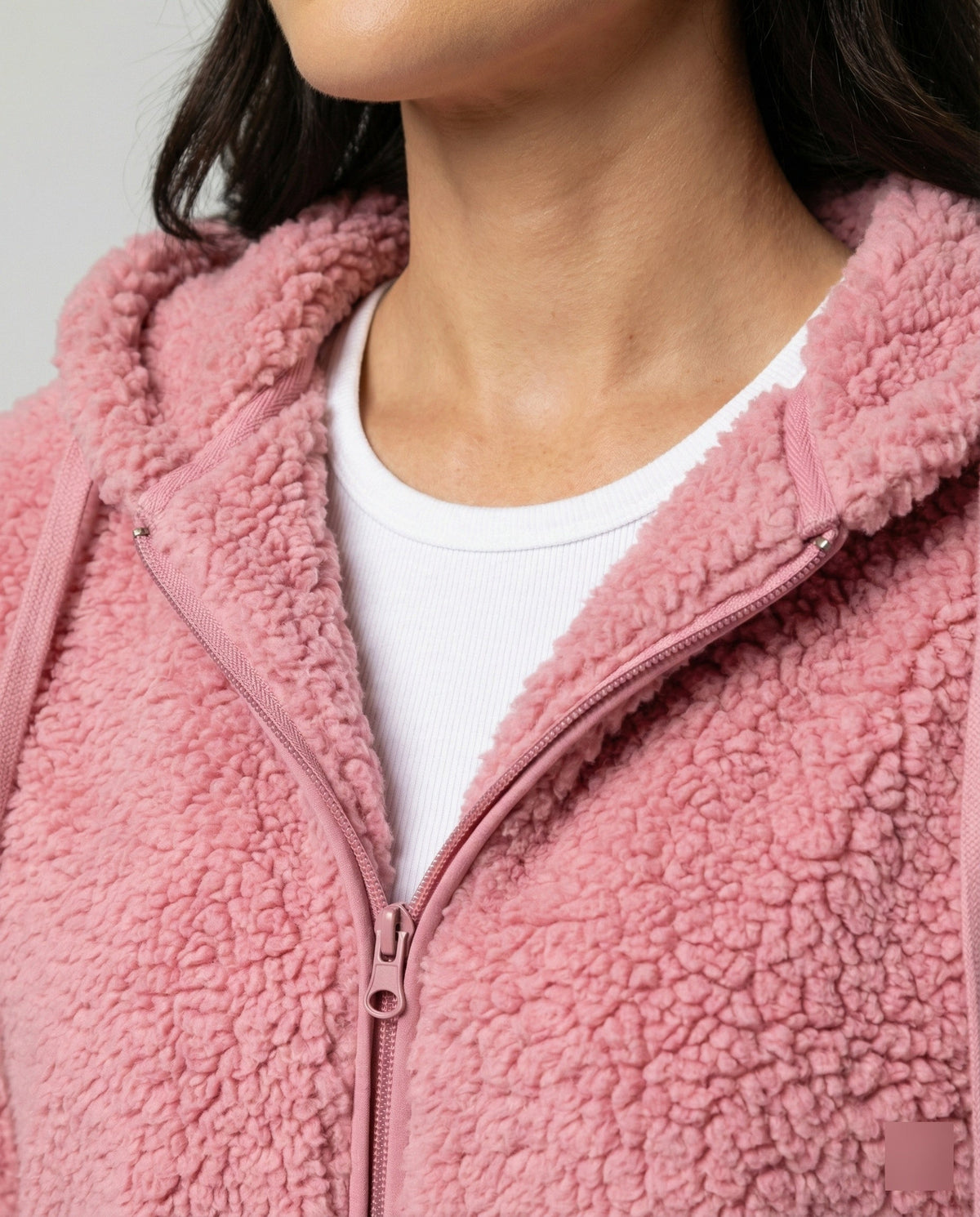 Helvano | Lange Teddy-Fleecejacke für Damen