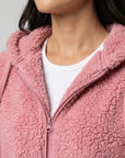 Helvano | Lange Teddy-Fleecejacke für Damen