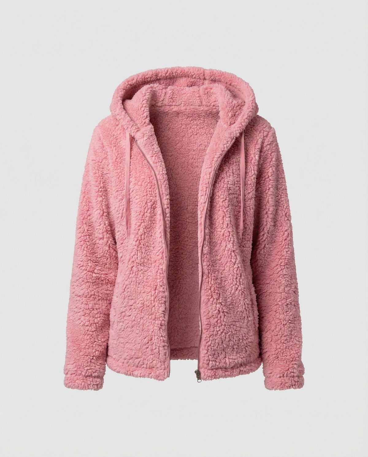 Helvano | Lange Teddy-Fleecejacke für Damen