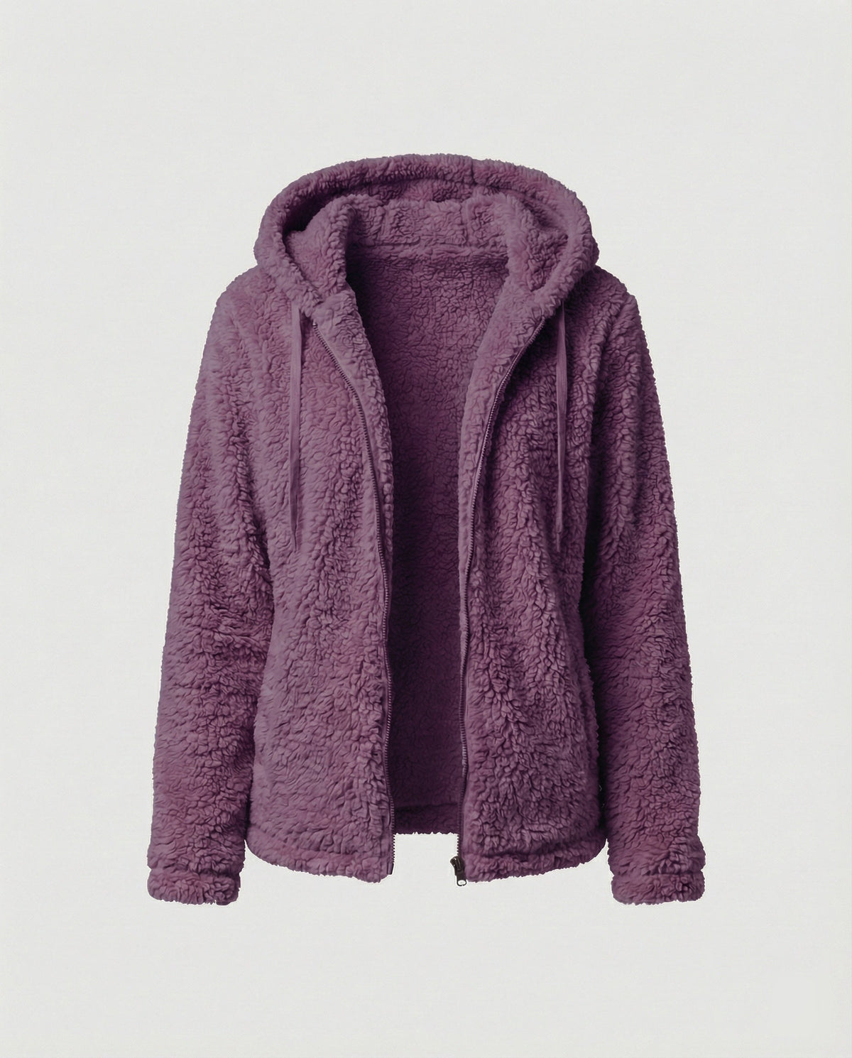 Helvano | Lange Teddy-Fleecejacke für Damen
