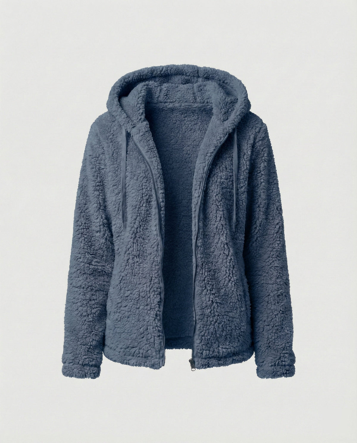 Helvano | Lange Teddy-Fleecejacke für Damen