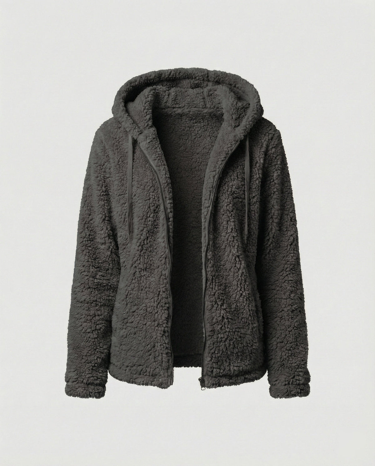Helvano | Lange Teddy-Fleecejacke für Damen