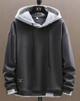 Helvano | Herren Hoodie in Lagenoptik mit Kapuze