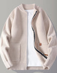 Helvano | Herren Zip-Jacke mit Rippenstruktur