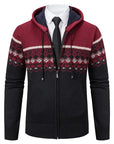 Helvano | Strickjacke mit Ethno-Muster für Herren
