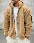 Helvano | Herren Fleecejacke mit Kapuze