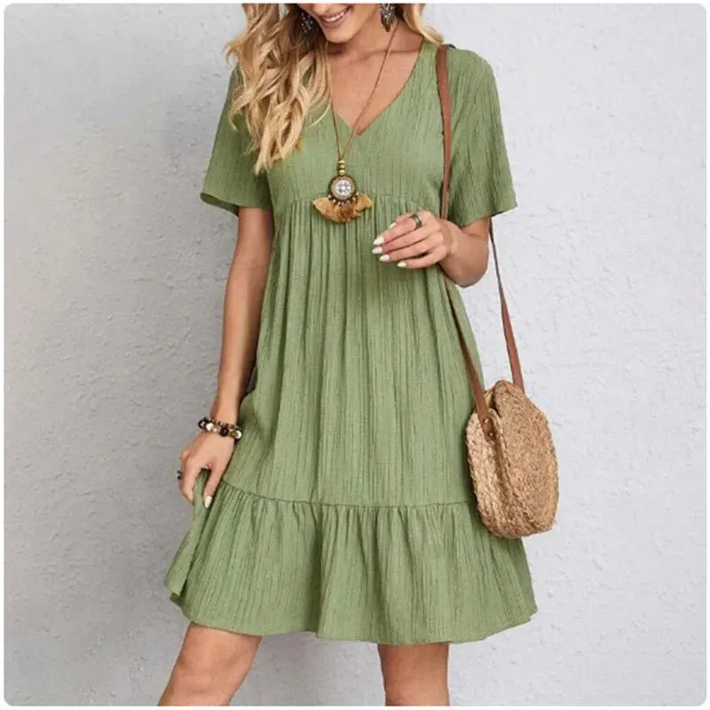 Helvano | Kurzarm-Sommerkleid für Damen