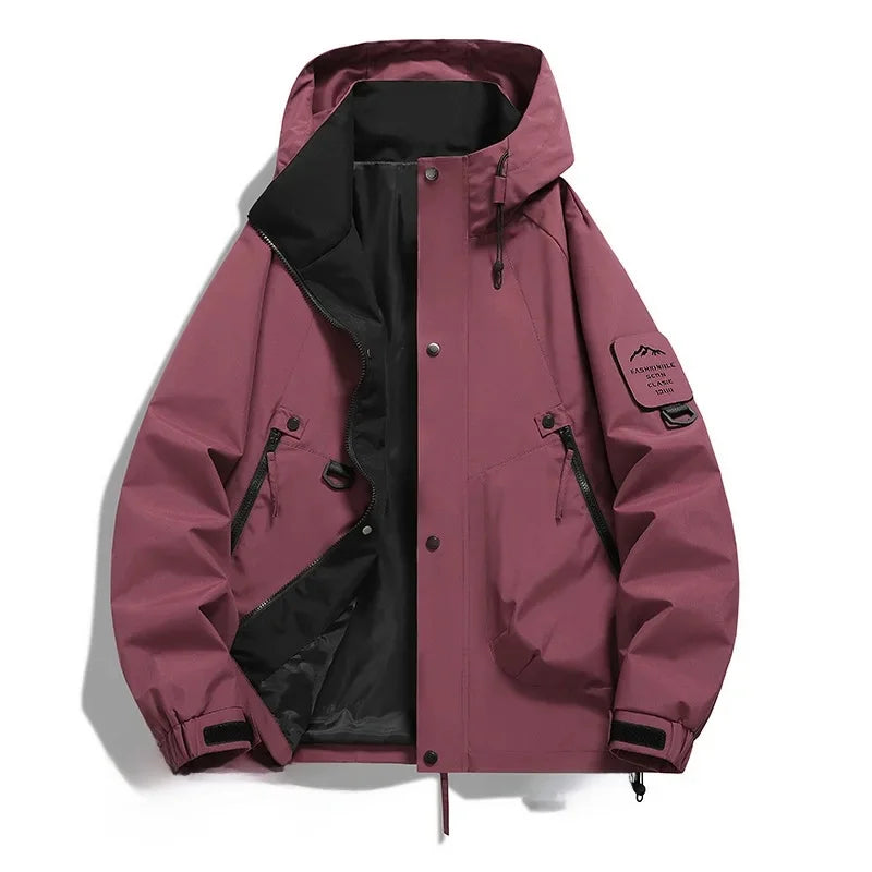 Helvano | Damen Windbreaker mit Kapuze und Stehkragen