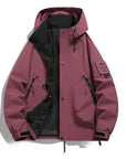 Helvano | Damen Windbreaker mit Kapuze und Stehkragen