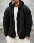 Helvano | Herren Fleecejacke mit Kapuze