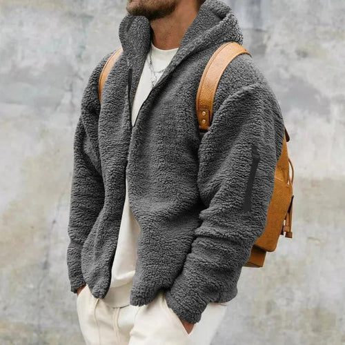 Helvano | Herren Fleecejacke mit Kapuze