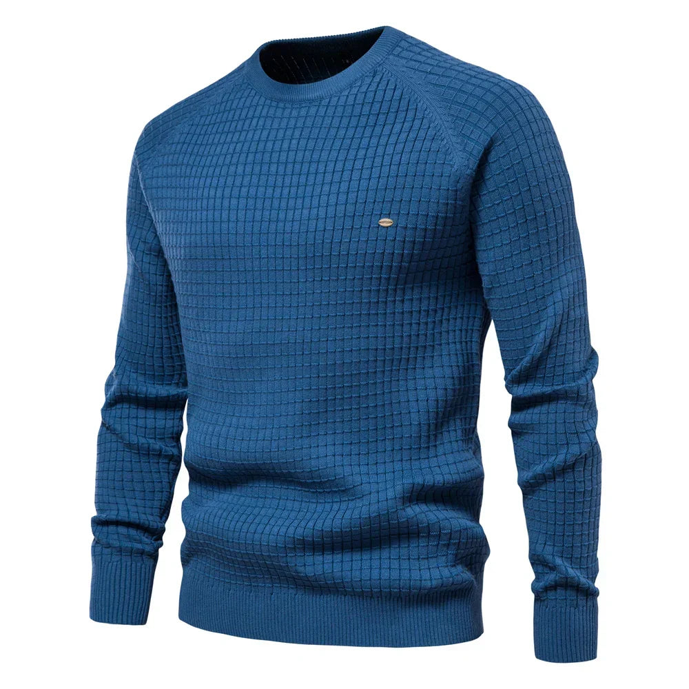 Helvano | Herren-Pullover mit Karomuster