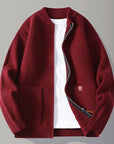 Helvano | Herren Zip-Jacke mit Rippenstruktur