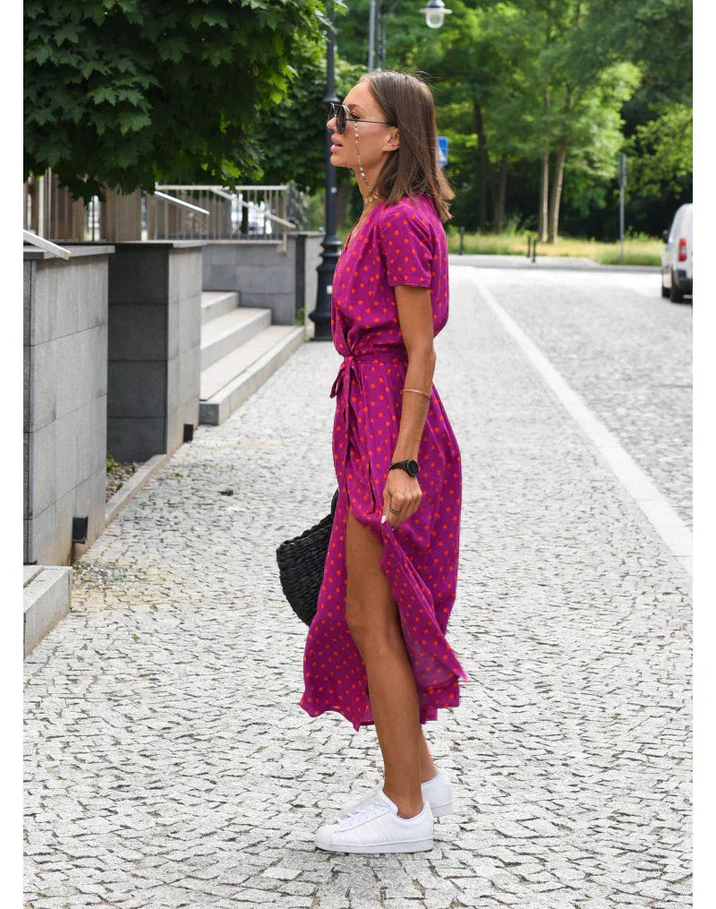 Helvano | Elegantes Damenkleid mit V-Ausschnitt