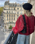 Helvano | Oversize Lederjacke für Damen in Rot
