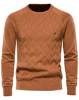 Helvano | Kariertes Herren-Pullover in Marineblau