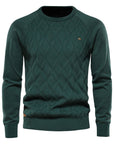 Helvano | Kariertes Herren-Pullover in Marineblau