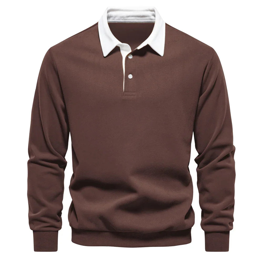 Helvano | Poloshirt-Sweatshirt für Herren