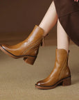 Helvano | Damen Stiefeletten mit Blockabsatz