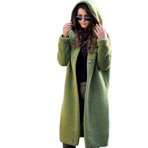 Helvano | Strickjacke mit Kapuze für Damen