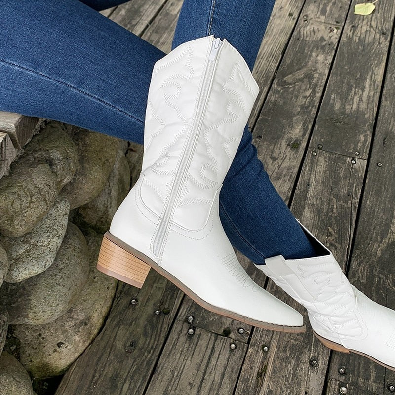 Helvano | Retro Western Cowboystiefel für Damen