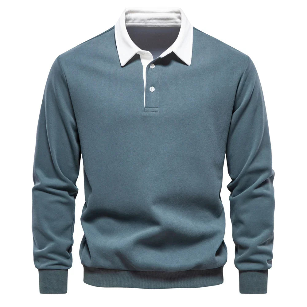 Helvano | Poloshirt-Sweatshirt für Herren