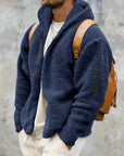 Helvano | Herren Fleecejacke mit Kapuze