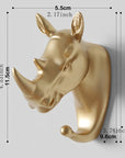Helvano | Tier-Wandhaken aus Resin für Deko & Ordnung