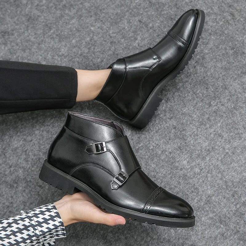 Helvano | Herren-Stiefel mit Doppelschnalle