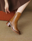 Helvano | Damen Stiefeletten mit Blockabsatz