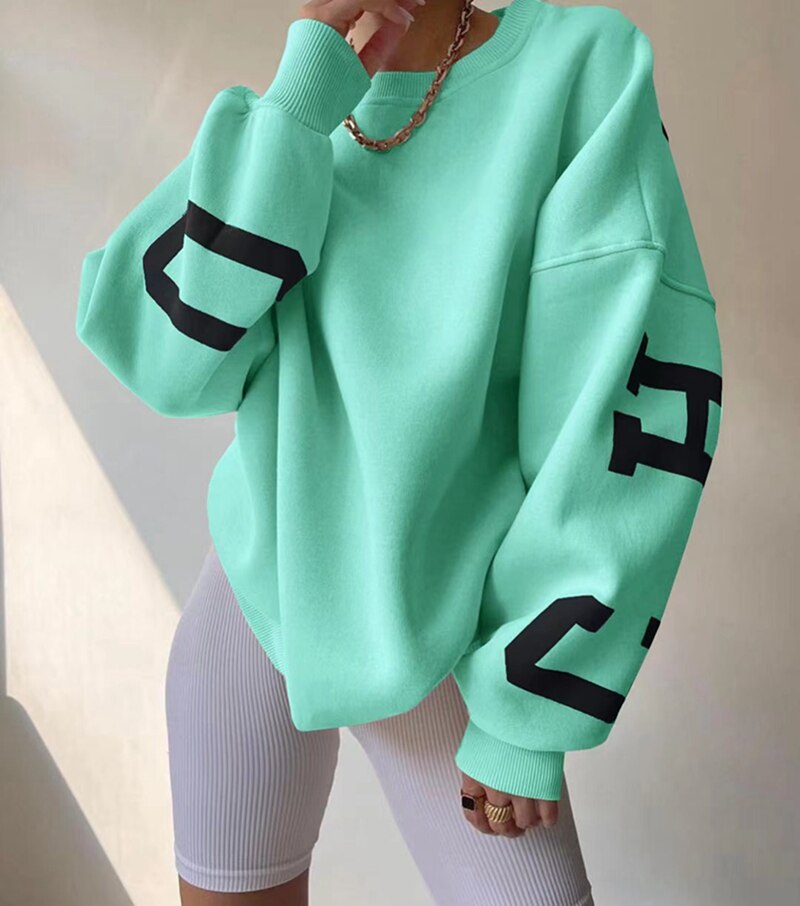 Helvano | Damen Kapuzenpullover mit Rundhals